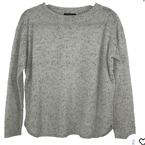 Saks Fifth Avenue Sweaters - saks fifth avenue cashmere Gray Speckled Women's Sweater
